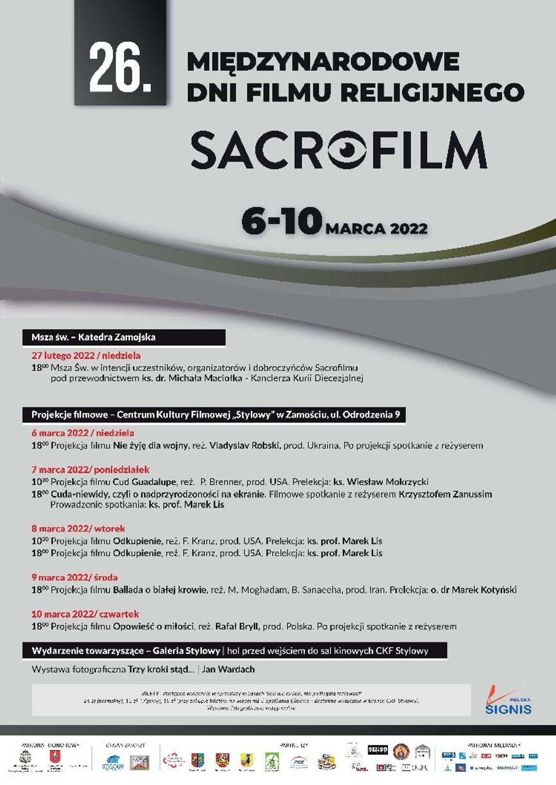 26. Międzynarodowe Dni Filmu Religijnego „Sacrofilm” - podsumowanie