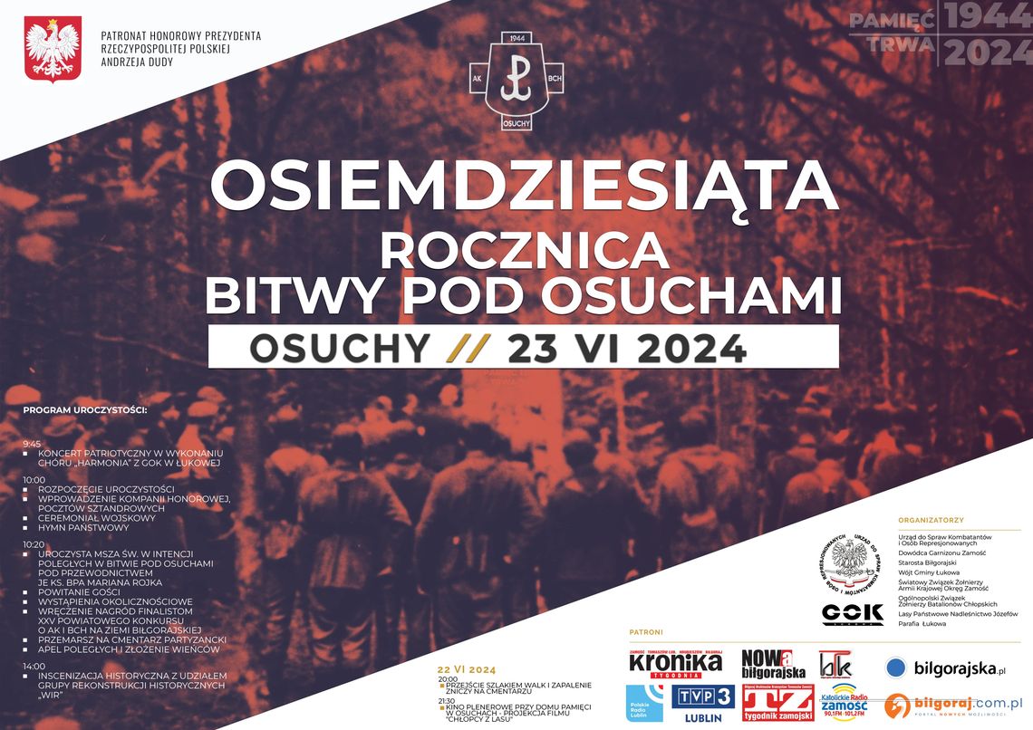 80. rocznica Bitwy pod Osuchami