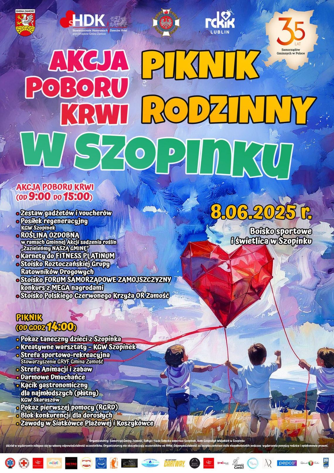 Akcja poboru krwi i Piknik rodzinny w Szopinku
