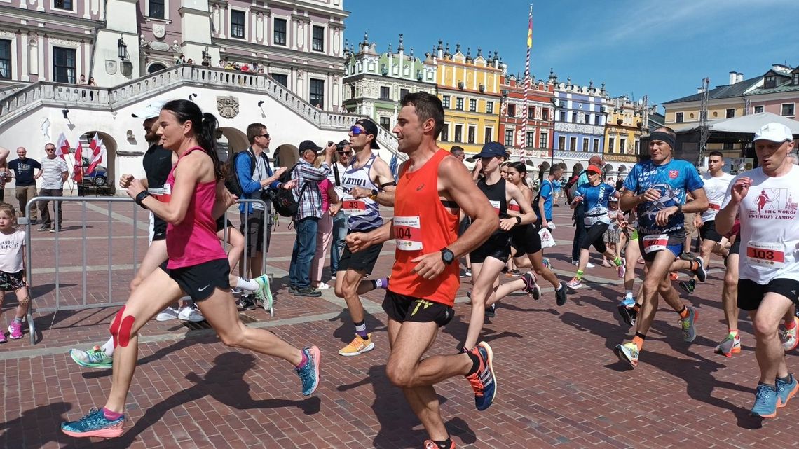 Aleksandra Jakubczak i Radosław Gromek okazali się bezkonkurencyjnymi zwycięzcami Biegu wokół Twierdzy Zamość