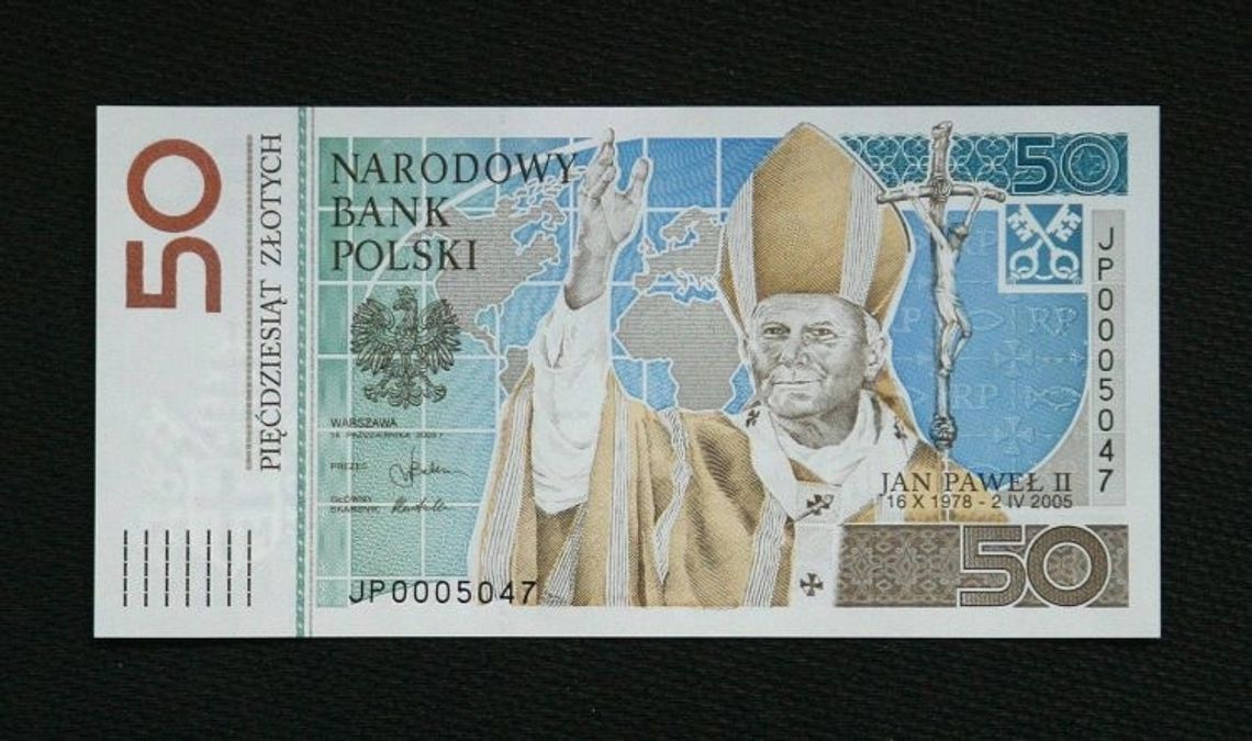 Banknot z wizerunkiem Jana Pawła II