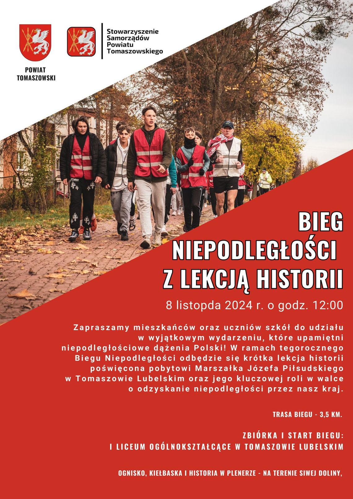 Bieg Niepodległości z plenerową lekcją historii