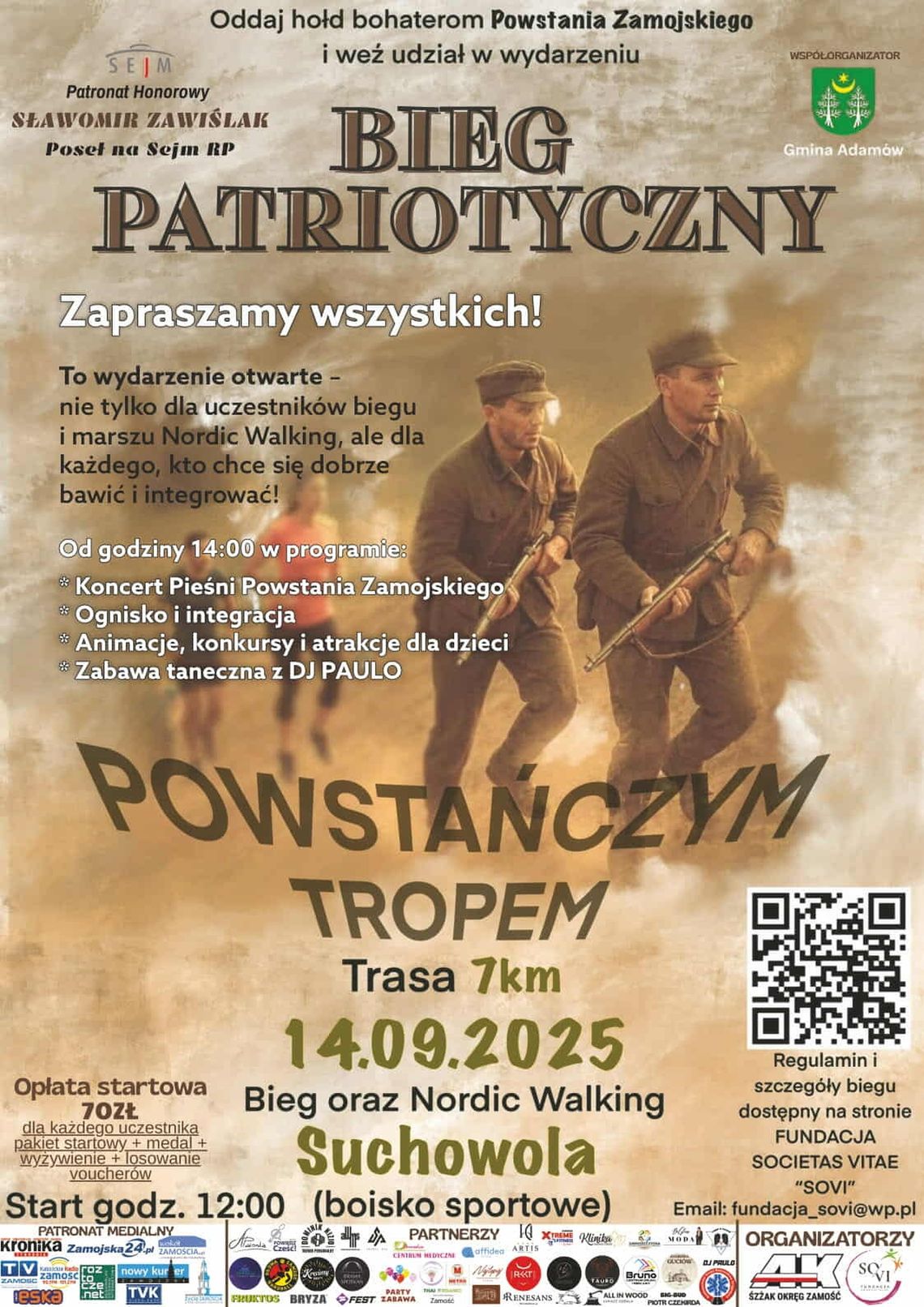 Bieg patriotyczny powstańczym tropem w Suchowoli
