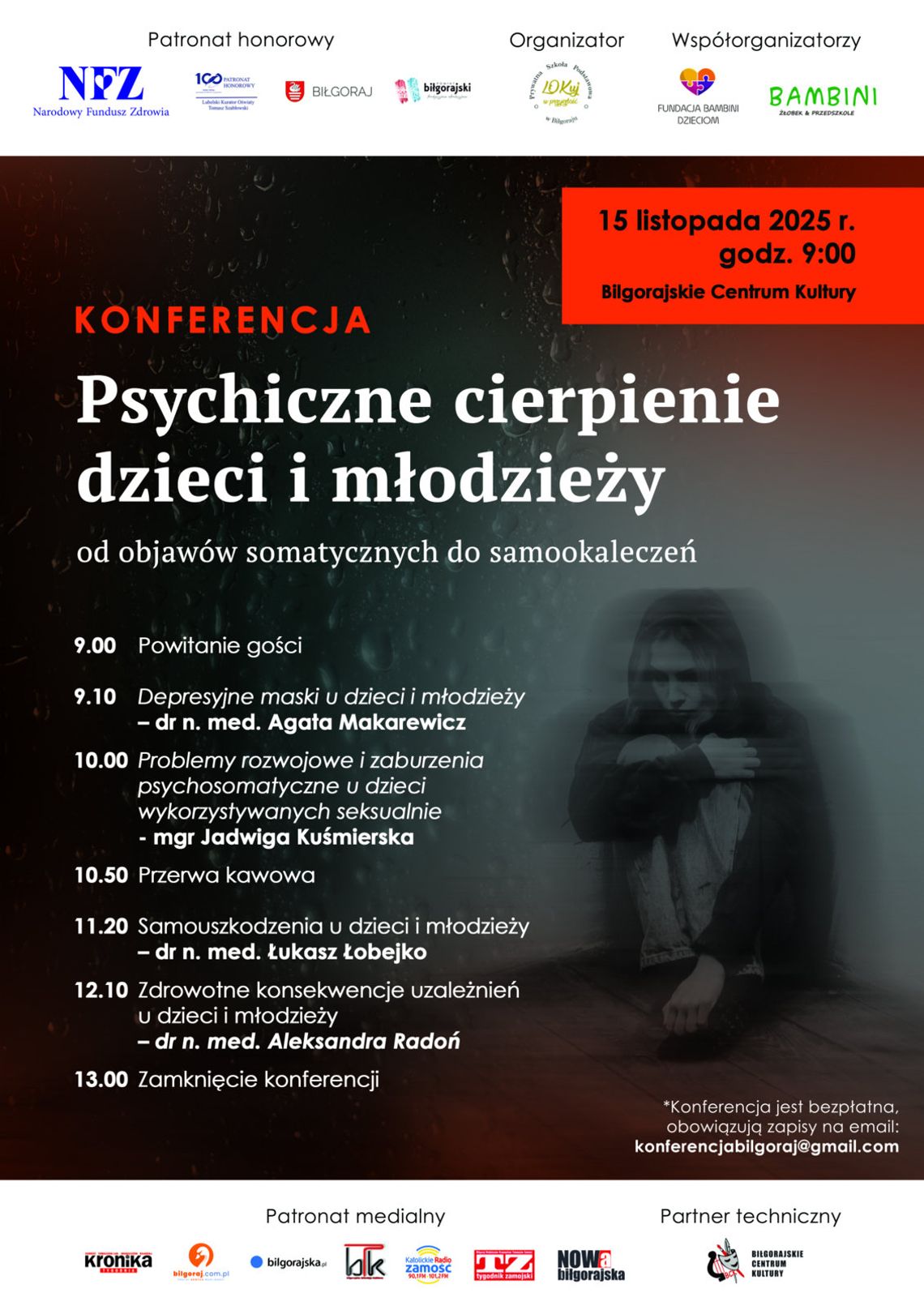 Biłgoraj. Konferencja „Psychiczne cierpienie dzieci i młodzieży” Biłgoraj. Konferencja „Psychiczne cierpienie dzieci i młodzieży”