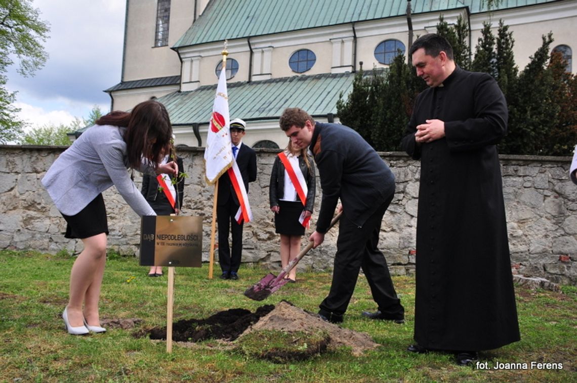 Biłgoraj. Sadzenie „Dębów Niepodległości”