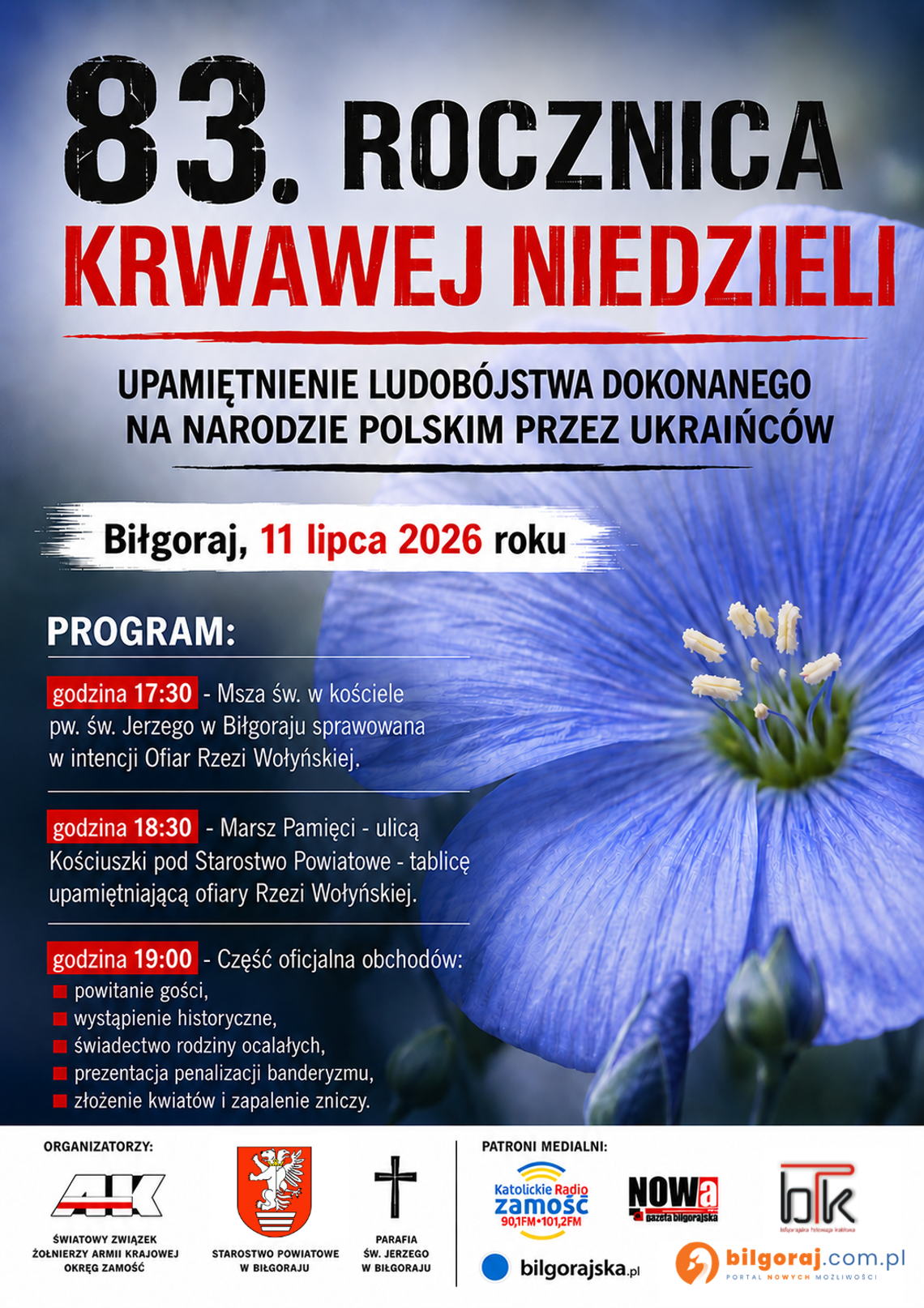 Biłgoraj uczci 83. rocznicę Krwawej Niedzieli. Zaproszenie na uroczystości Biłgoraj uczci 83. rocznicę Krwawej Niedzieli. Zaproszenie na uroczystości