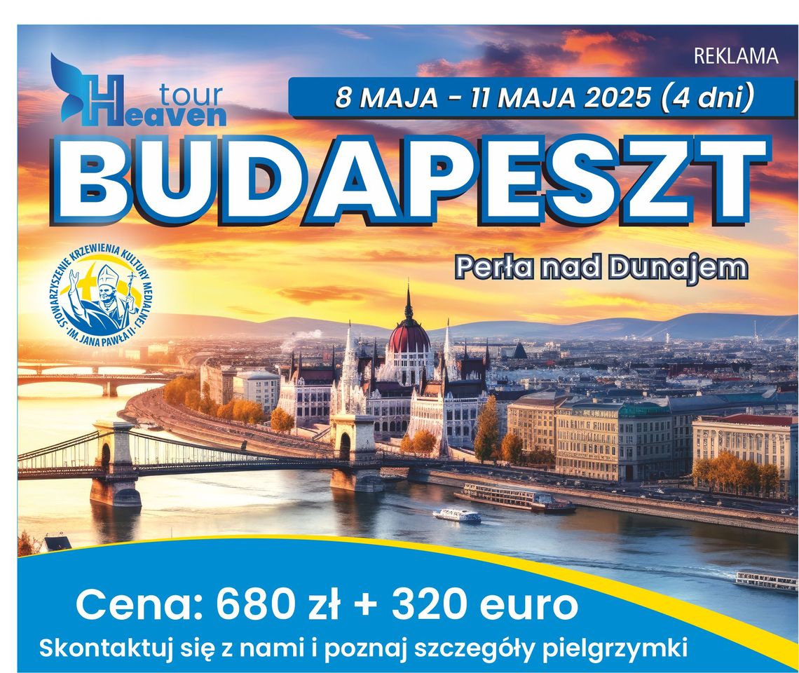 Budapeszt 08.05-11.05.2025 r. (4 dni)