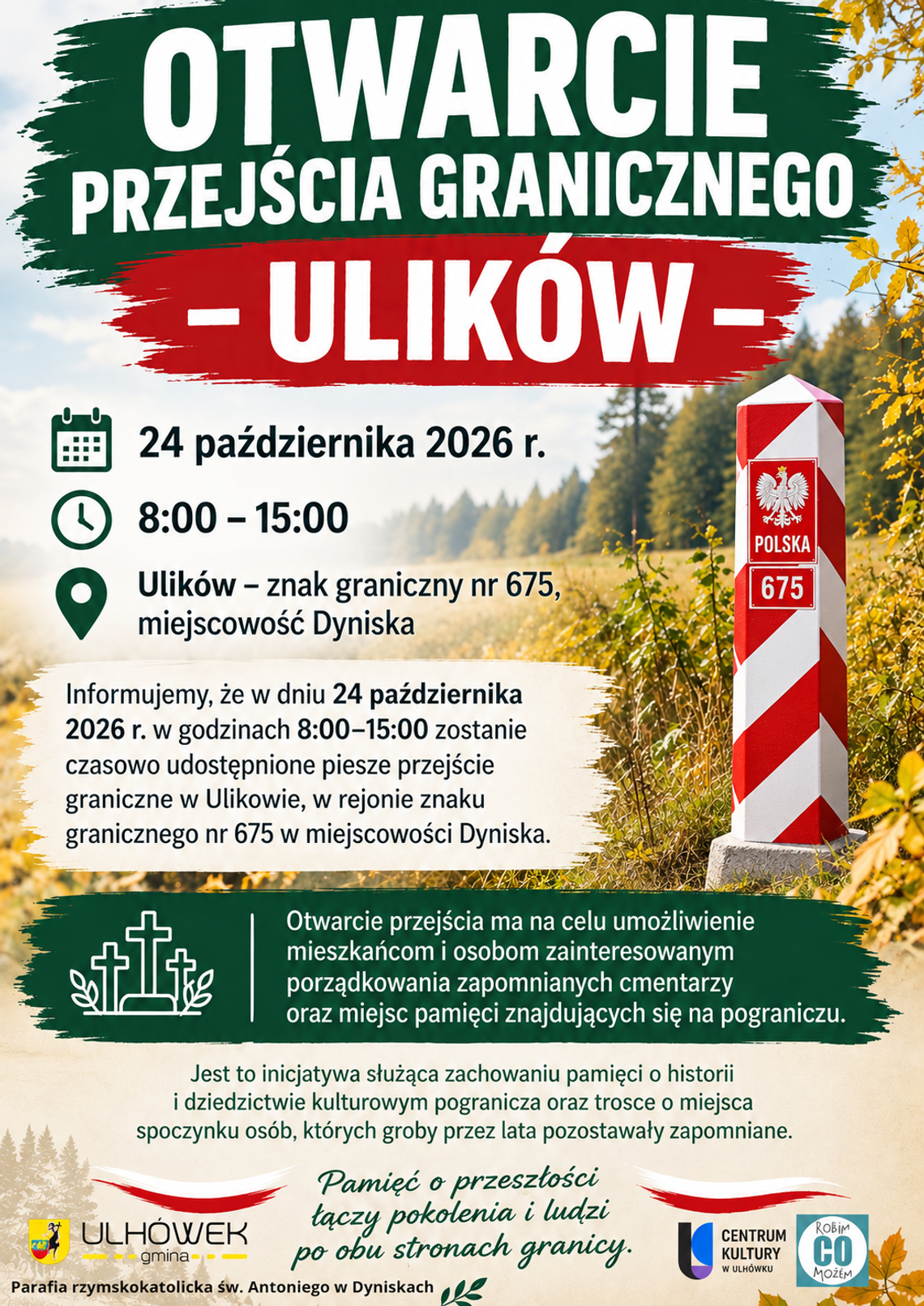 Czasowe otwarcie granicy w Ulikowie