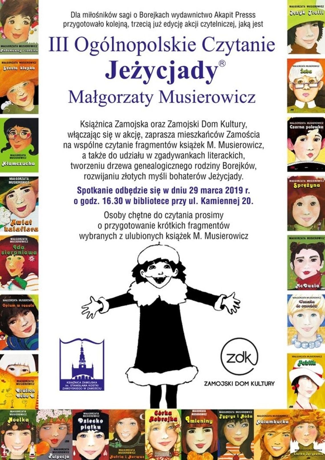 Czytanie Jeżycjady w Książnicy