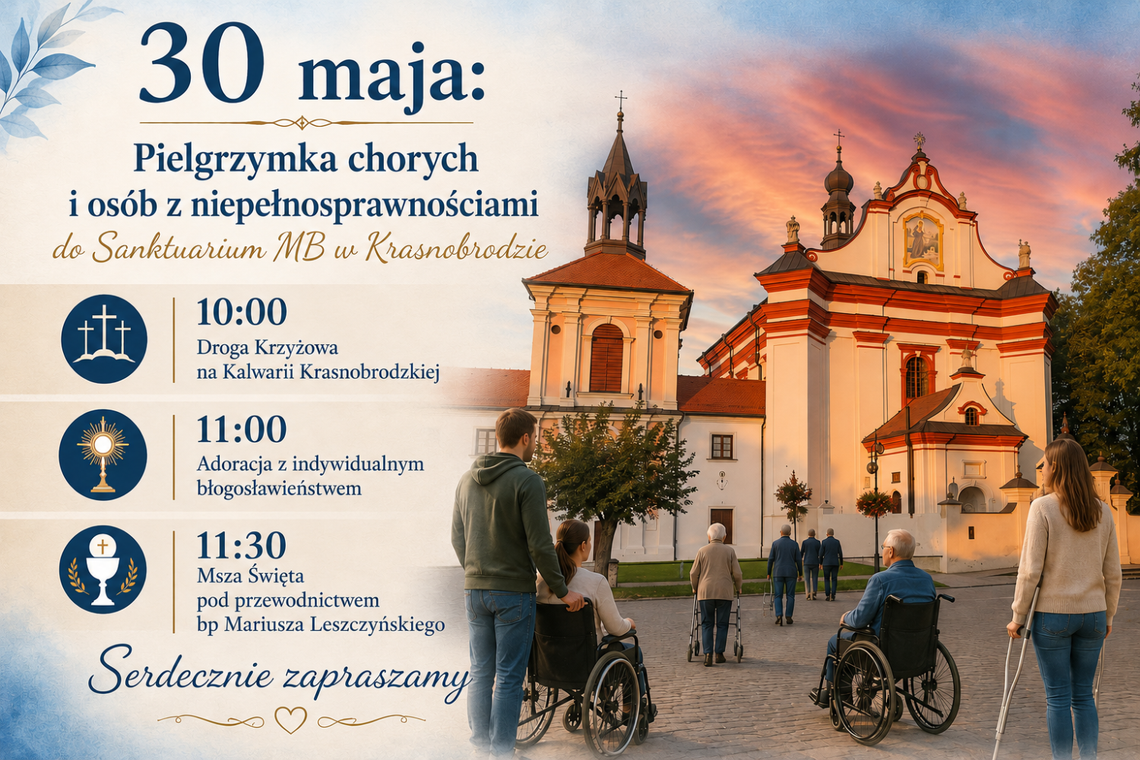 Diecezjalna Pielgrzymka Chorych i Osób z niepełnosprawnościami 2026 Diecezjalna Pielgrzymka Chorych i Osób z niepełnosprawnościami 2026