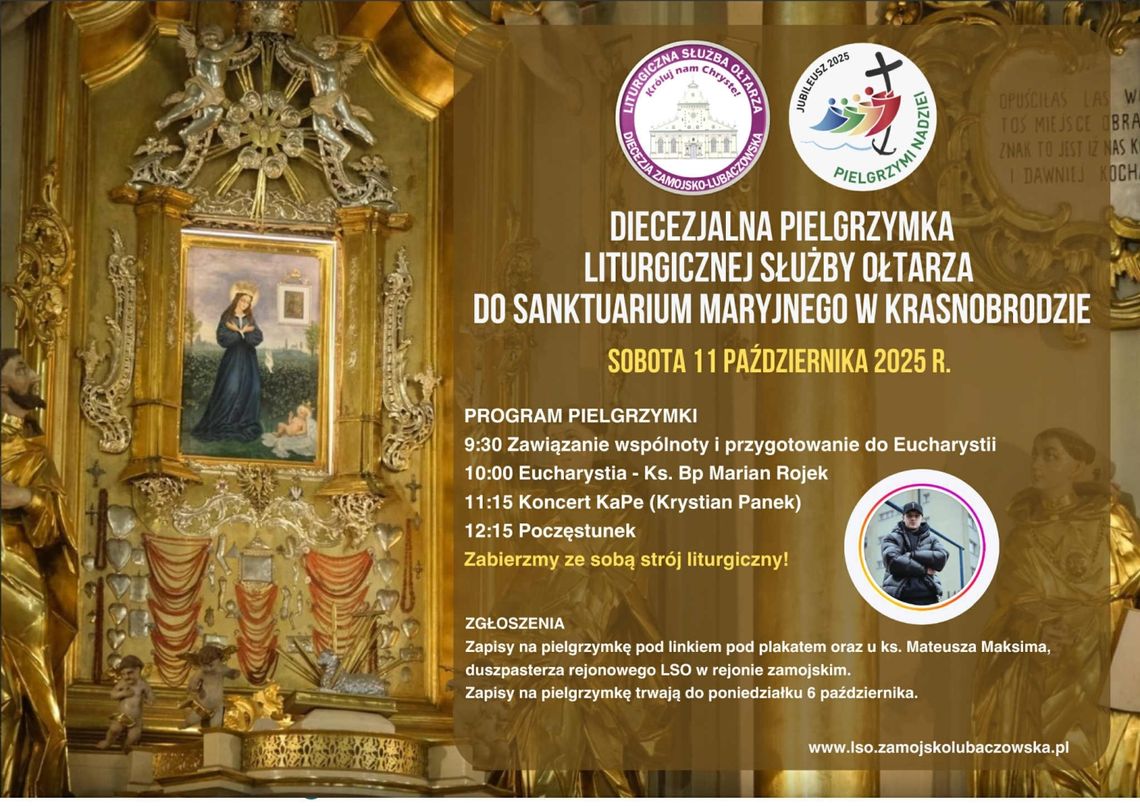 Diecezjalna Pielgrzymka Liturgicznej Służby Ołtarza do Krasnobrodu