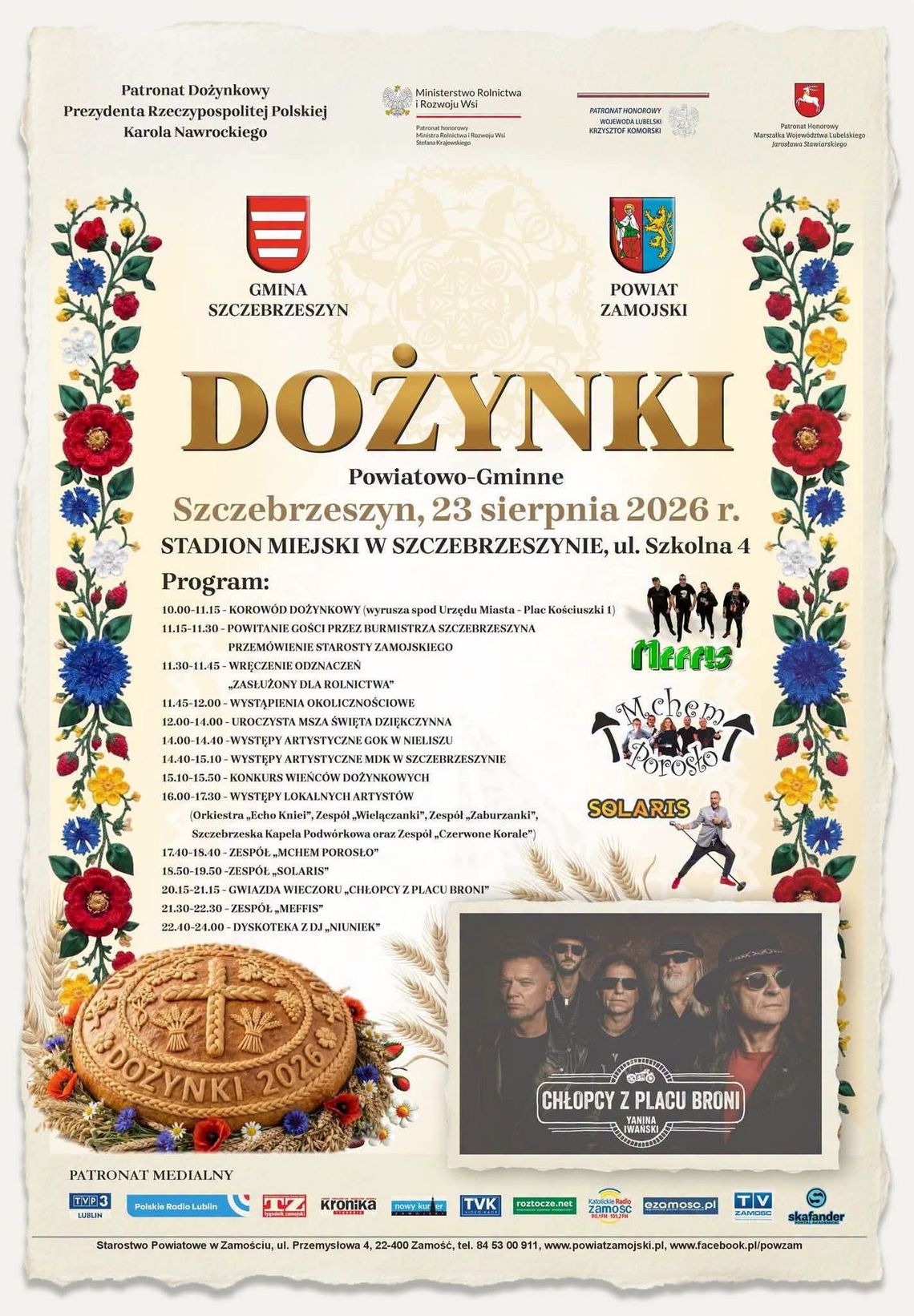 Dożynki Powiatowo - Gminne w Szczebrzeszynie Dożynki Powiatowo - Gminne w Szczebrzeszynie