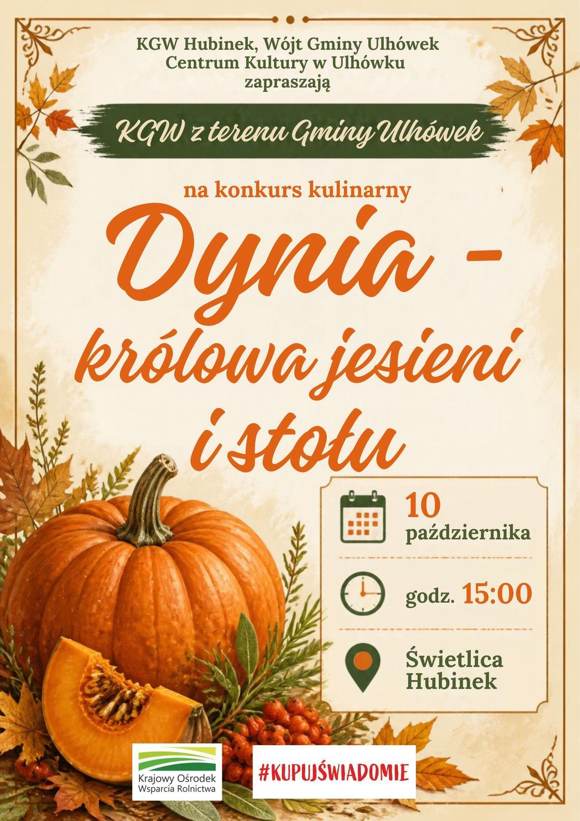 Dyniowy konkurs w Hubinku Dyniowy konkurs w Hubinku