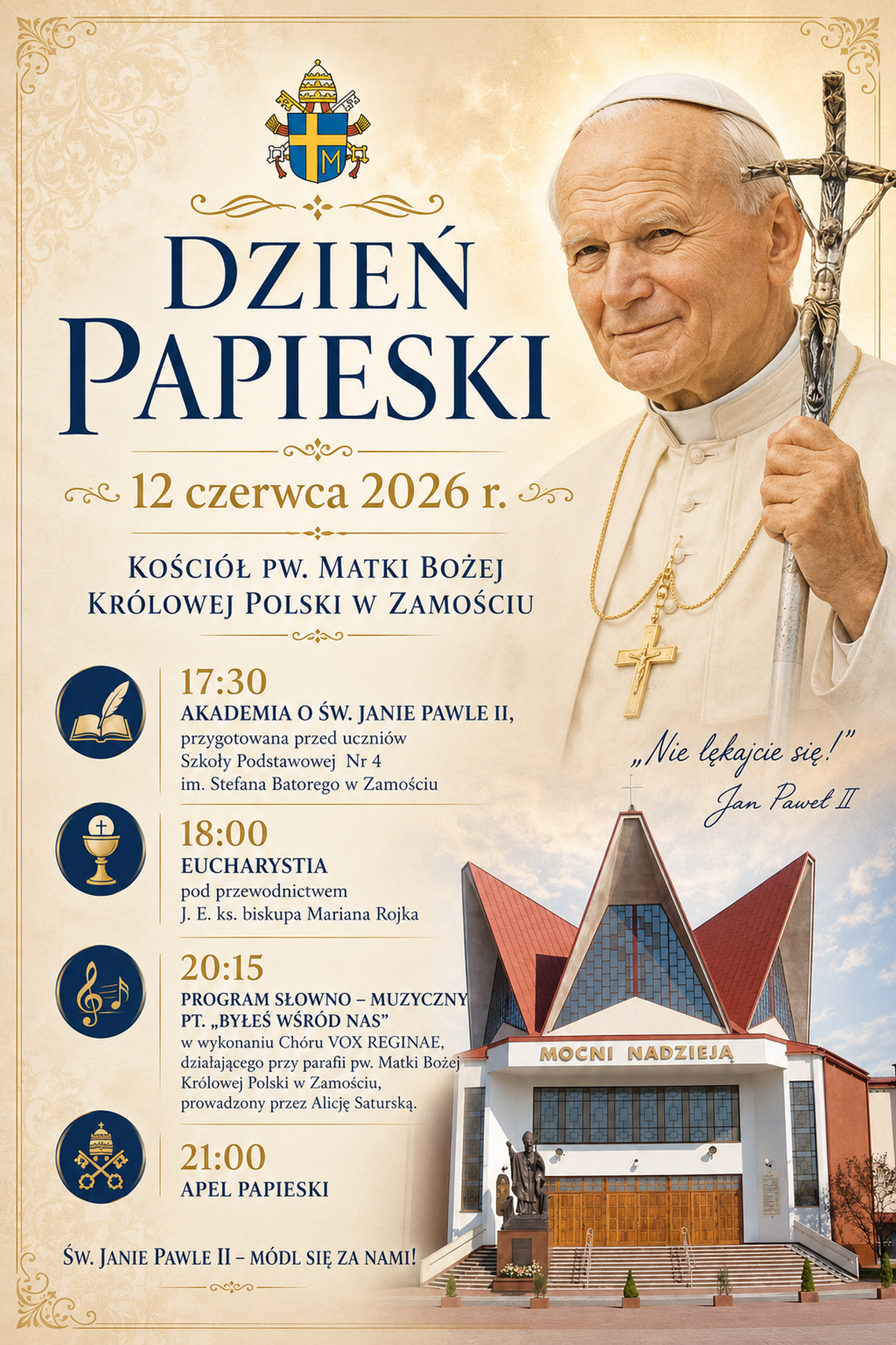 Dzień Papieski w Zamościu Dzień Papieski w Zamościu
