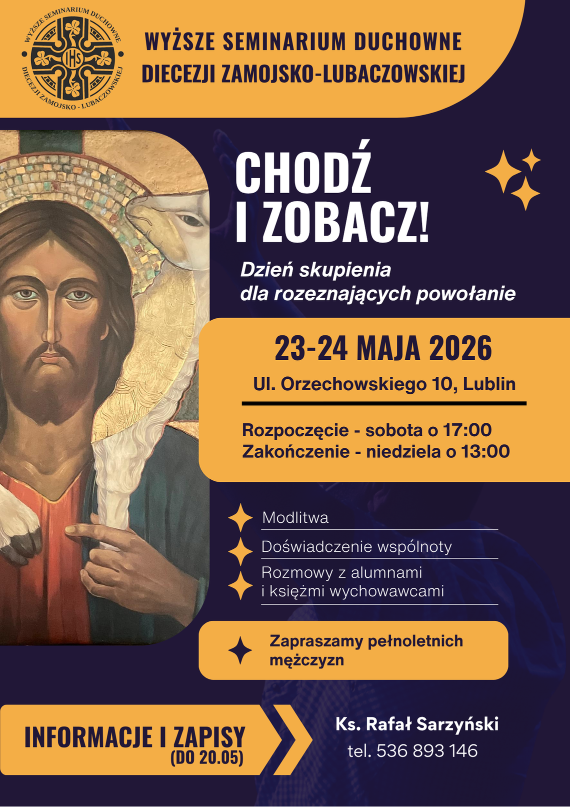 Dzień skupienia dla osób rozeznających powołanie Dzień skupienia dla osób rozeznających powołanie