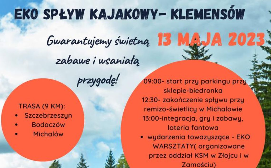 EKO-spływ kajakowy z KSM