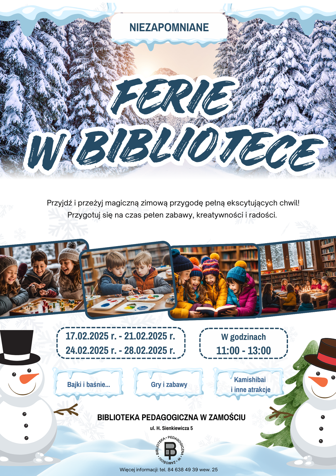 Ferie w Bibliotece -zajęcia dla grup zorganizowanych