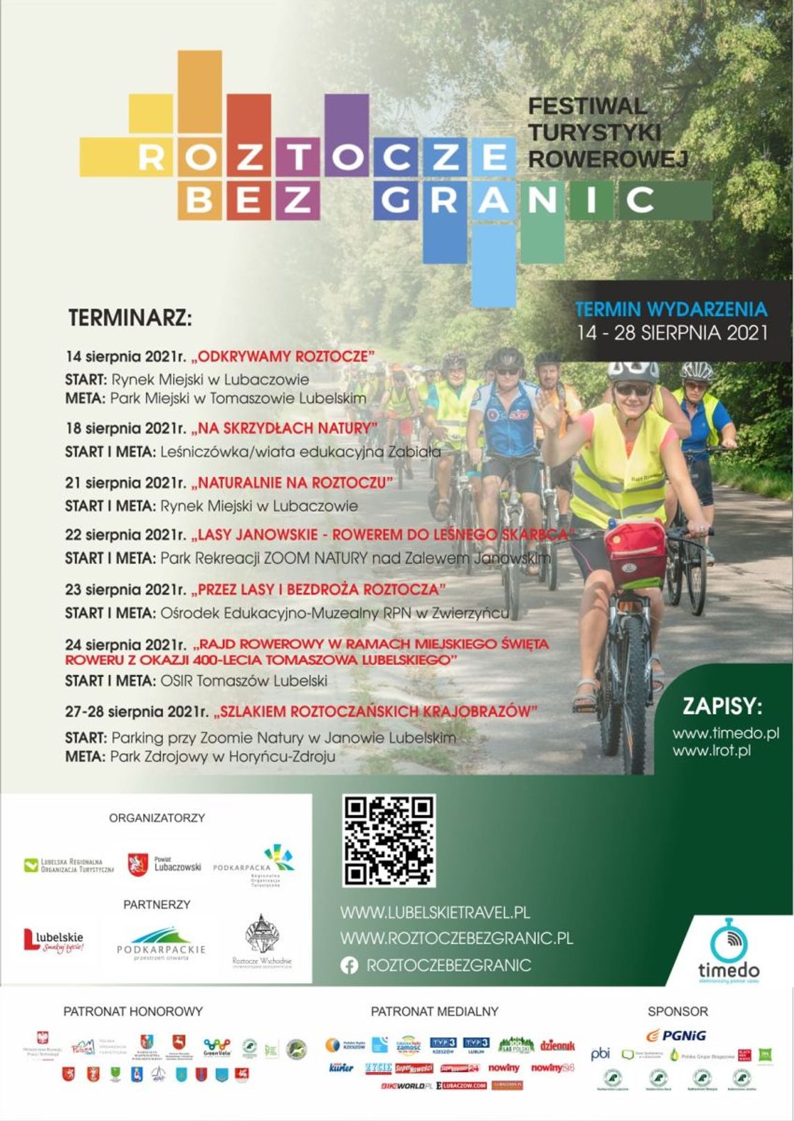 „Festiwal Turystyki Rowerowej – Roztocze bez granic”