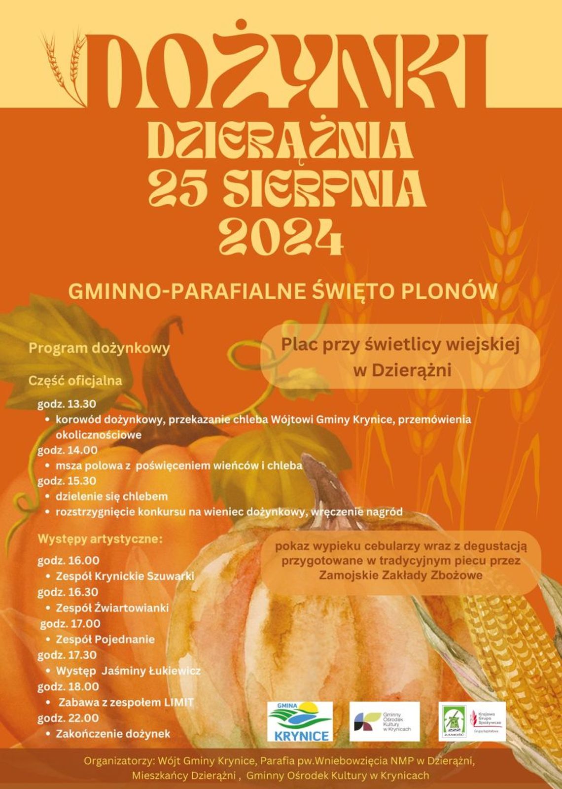 Gminno-parafialne święto plonów w Dzierążni