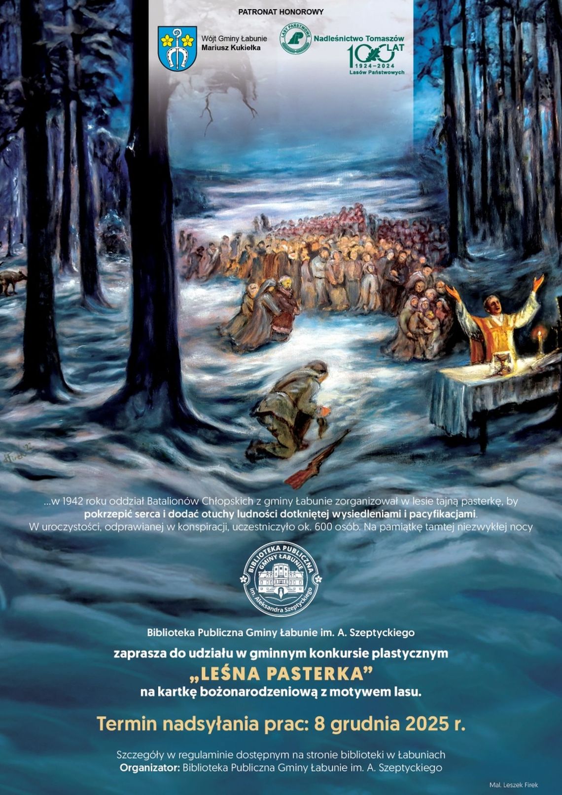 Gminny konkurs plastyczny „Leśna Pasterka”