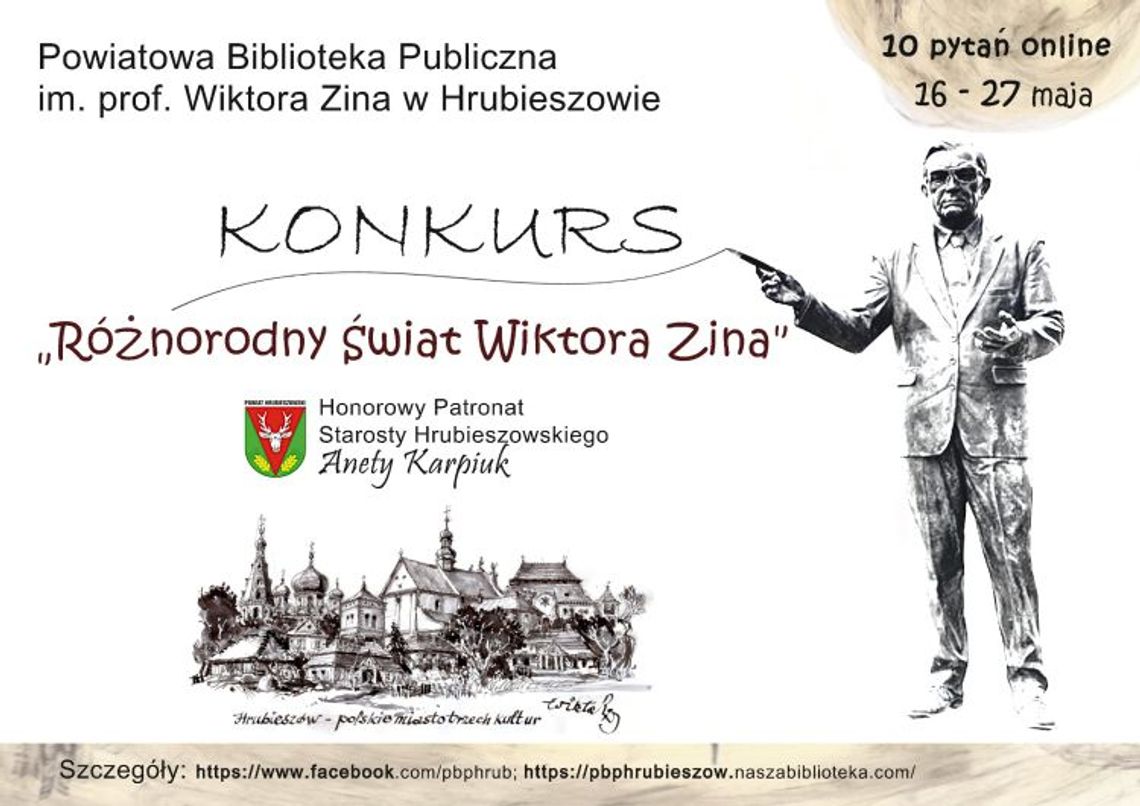 Hrubieszów: konkurs „Różnorodny świat Wiktora Zina”
