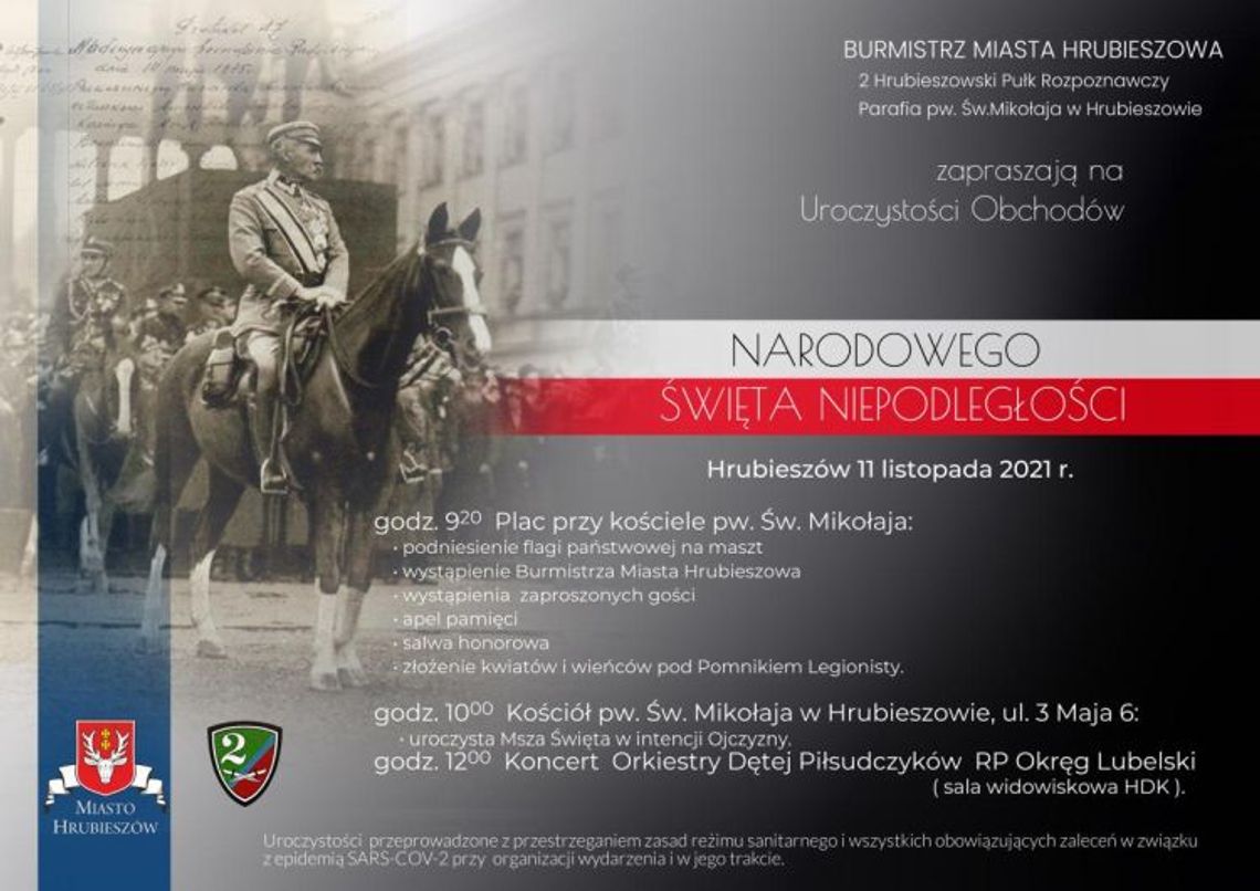 Hrubieszów zaprasza na Narodowe Święto Niepodległości