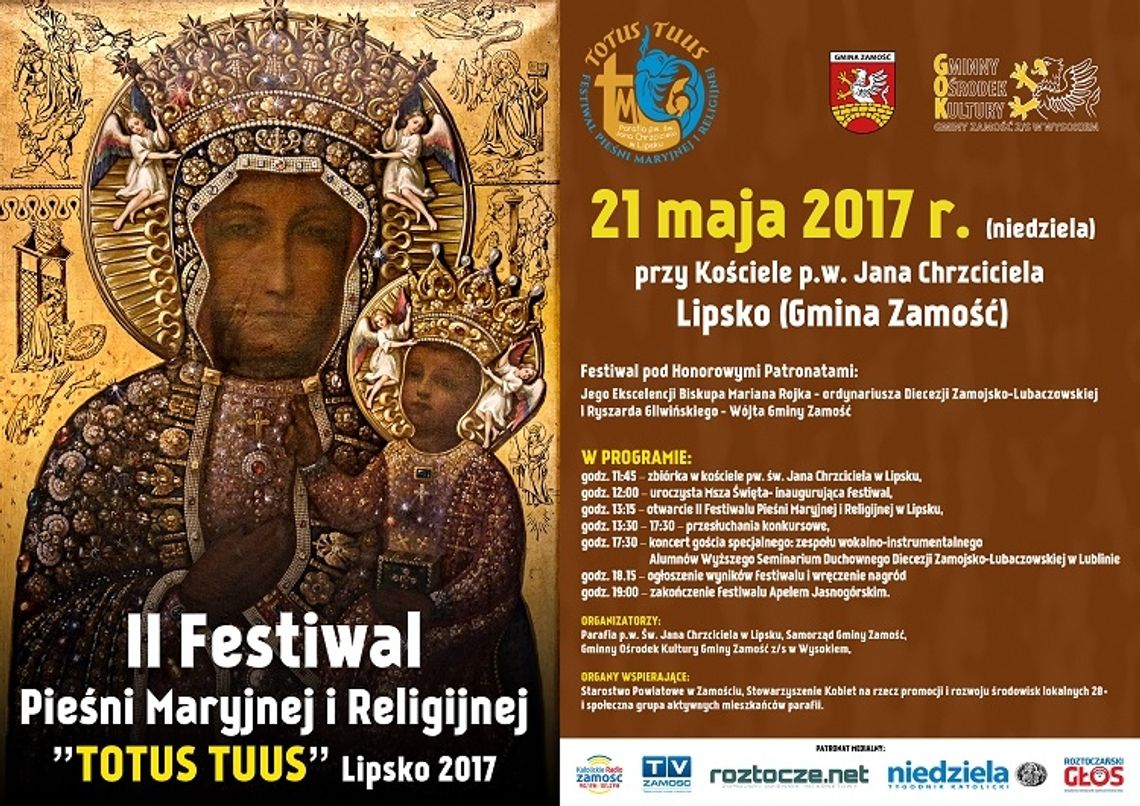 II Festiwal Pieśni Maryjnej i Religijnej ph. Totus Tuus