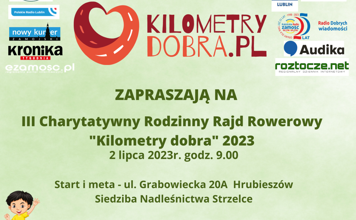 III Charytatywny Rodzinny Rajd Rowerowy "Kilometry Dobra 2023"