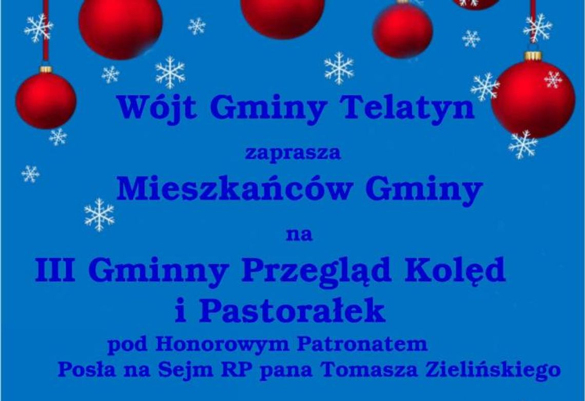 III Gminny Przegląd i Pastorałek w Telatynie