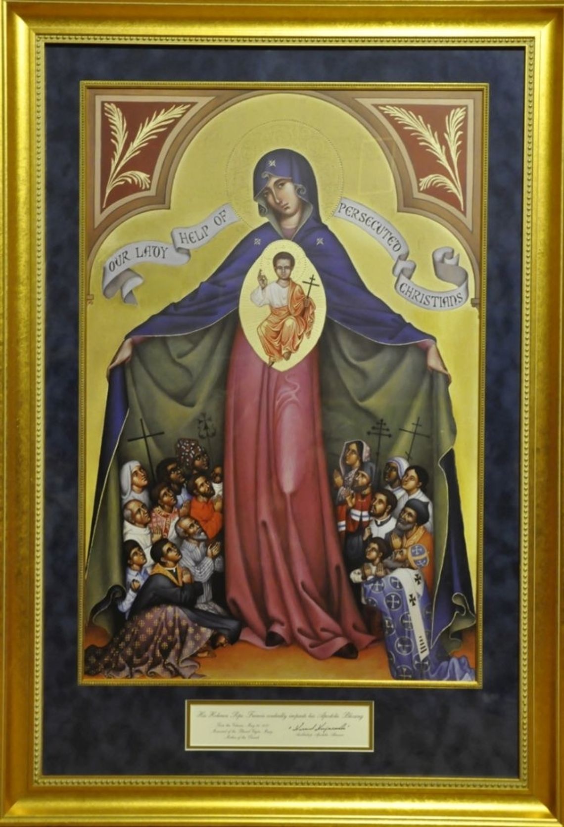 Ikona Matki Bożej Wspomożycielki Prześladowanych Chrześcijan w katedrze