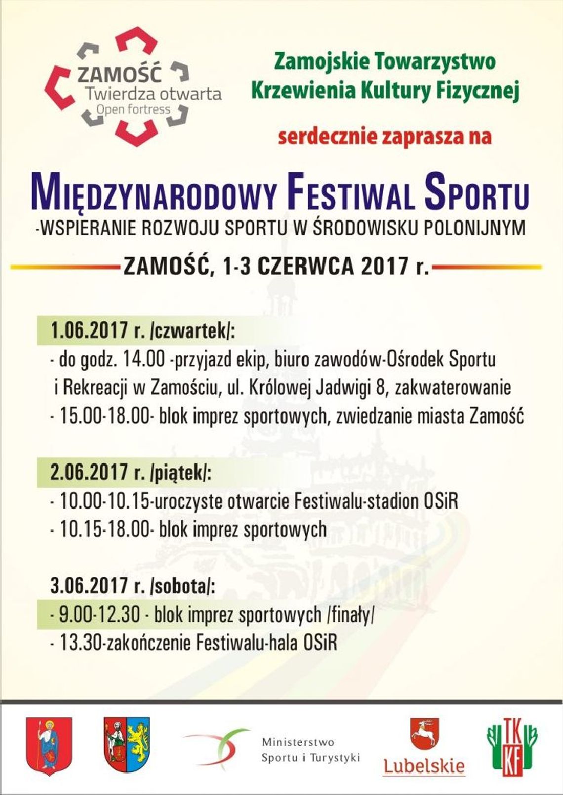 Integracyjny Festiwal Sportowy w Zamościu 