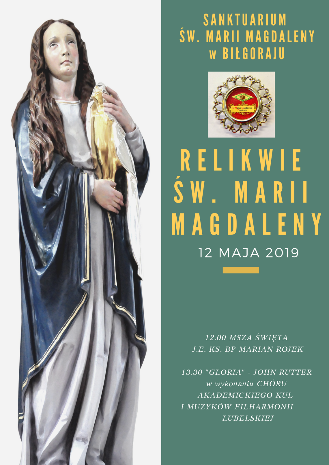 Intronizacja relikwii św. Marii Magdaleny