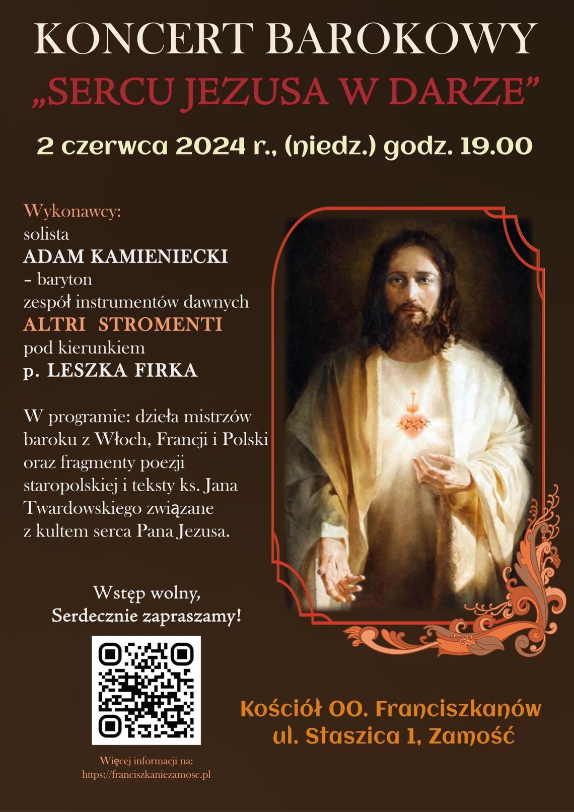 Koncert barokowy w kościele OO. Franciszkanów