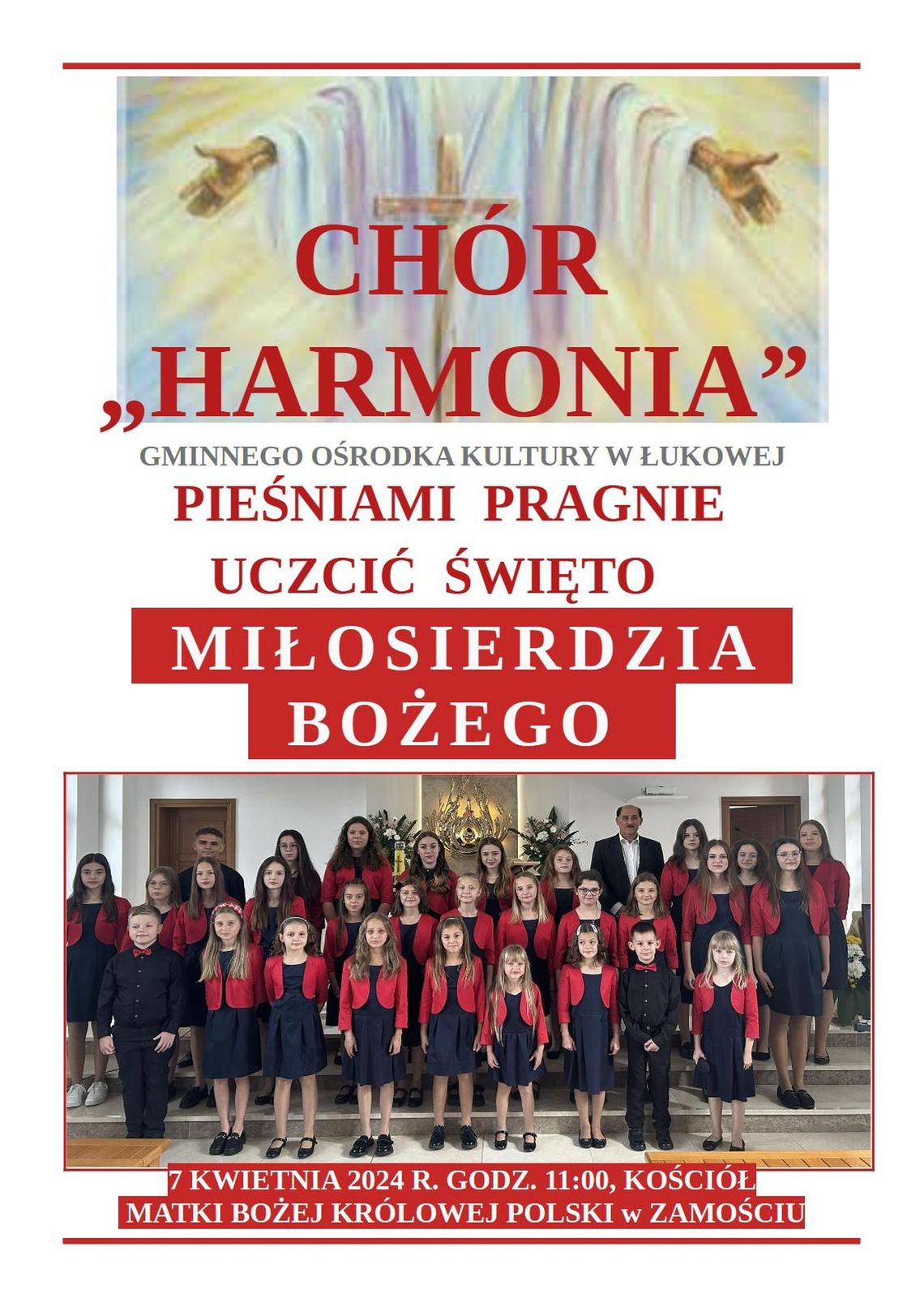 Koncert chóru "Harmonia" w parafii MBKP w Zamościu