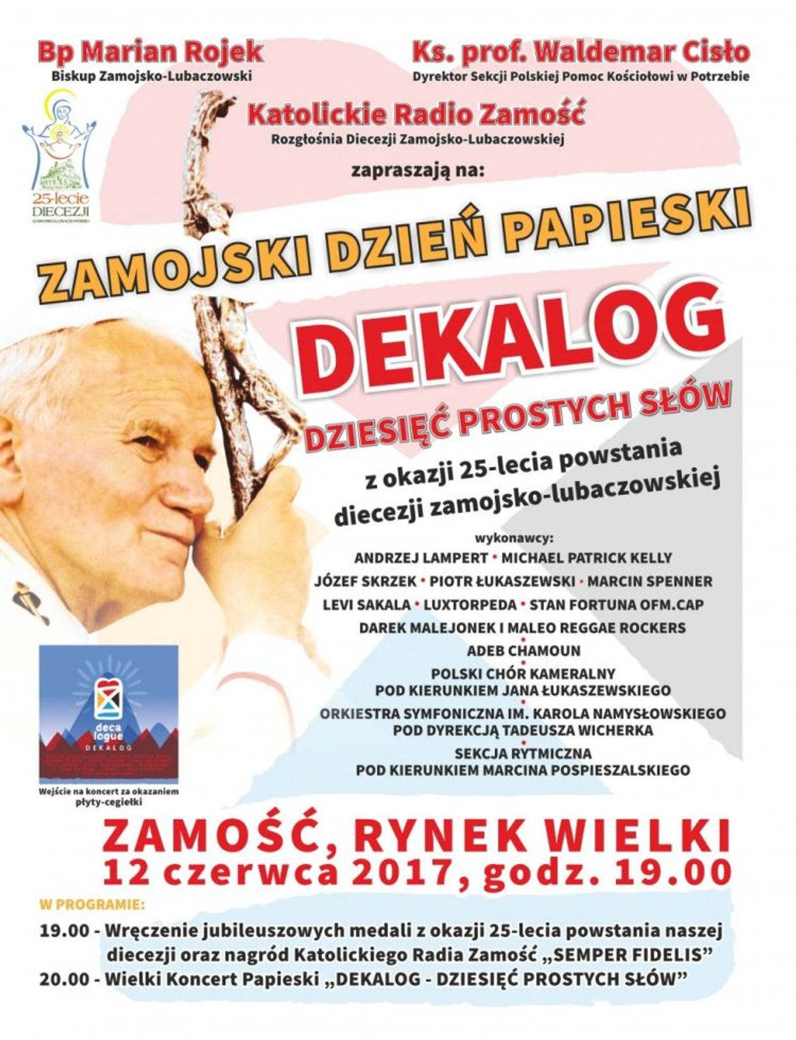 Koncert „Dekalog” z okazji Zamojskiego Dnia Papieskiego