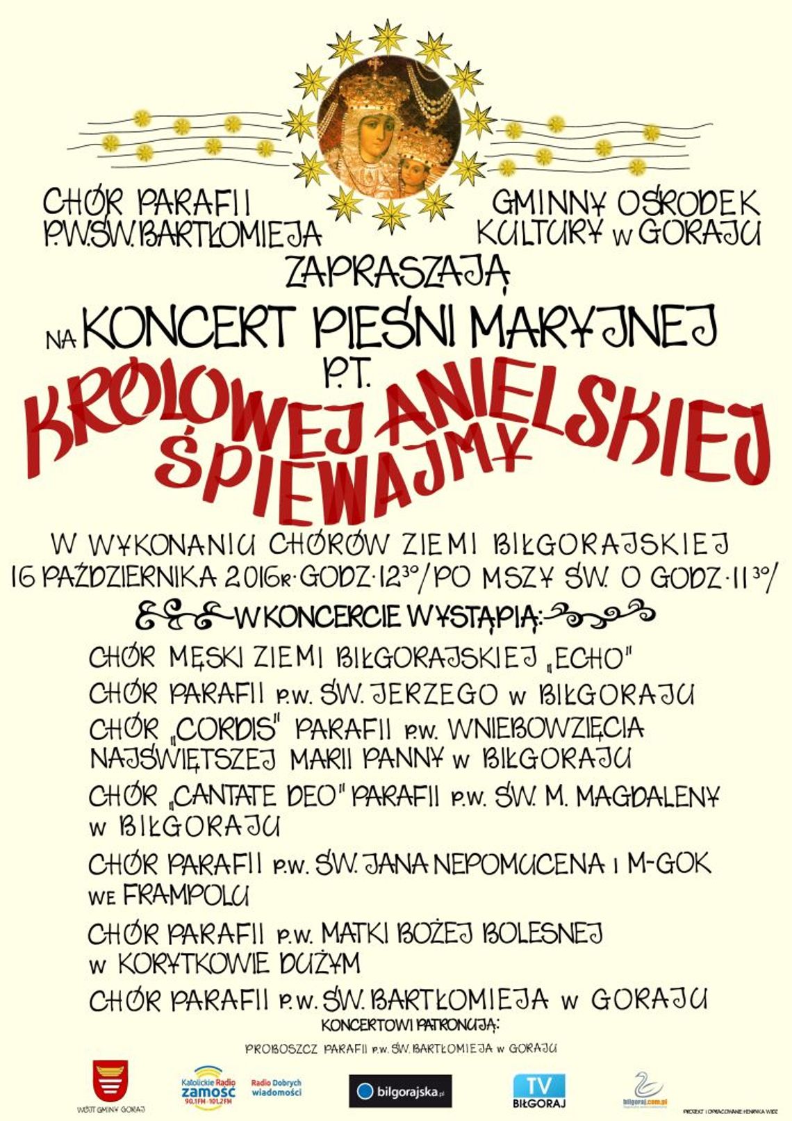 Koncert „Królowej Anielskiej Śpiewajmy” w Goraju