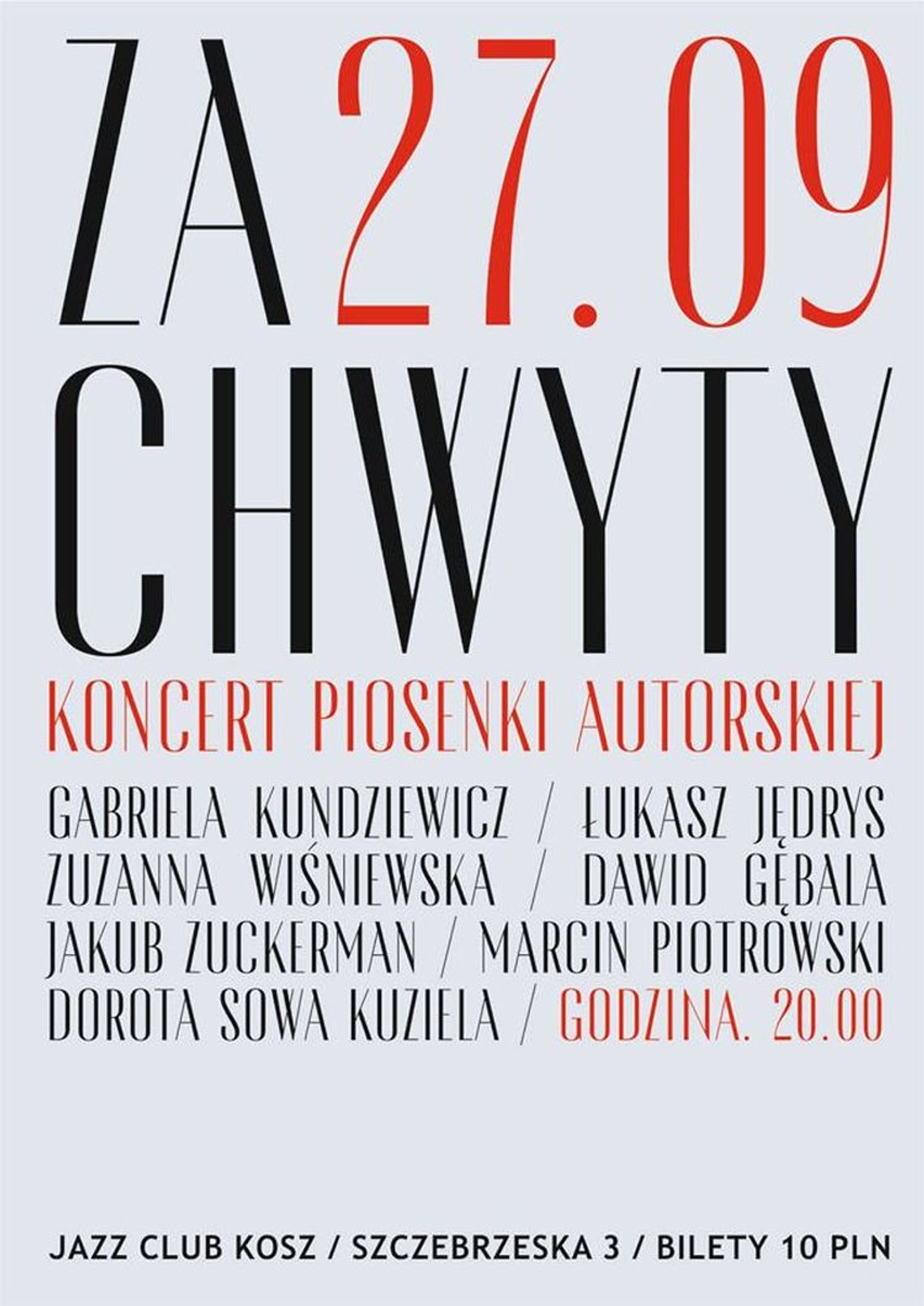 Koncert piosenki autorskiej ,,Za Chwyty 2"