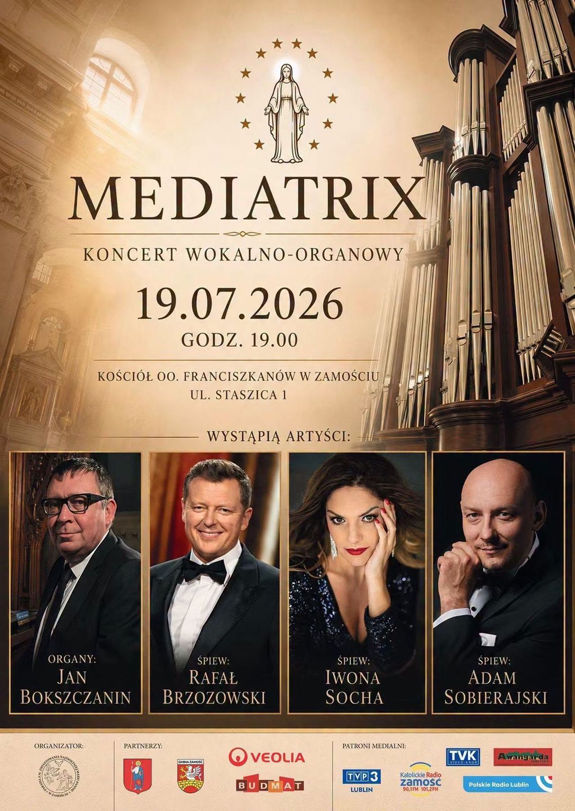 Koncert wokalno-organowy „Mediatrix”