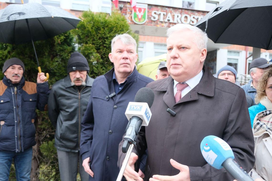 Konferencja prasowa o prywatyzacji szpitala w Hrubieszowie