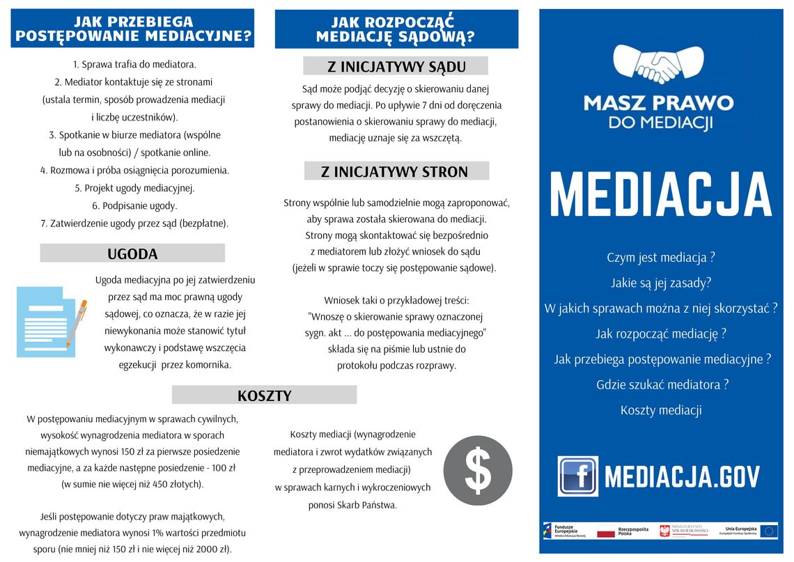 Konkurs na plakat promujący mediację