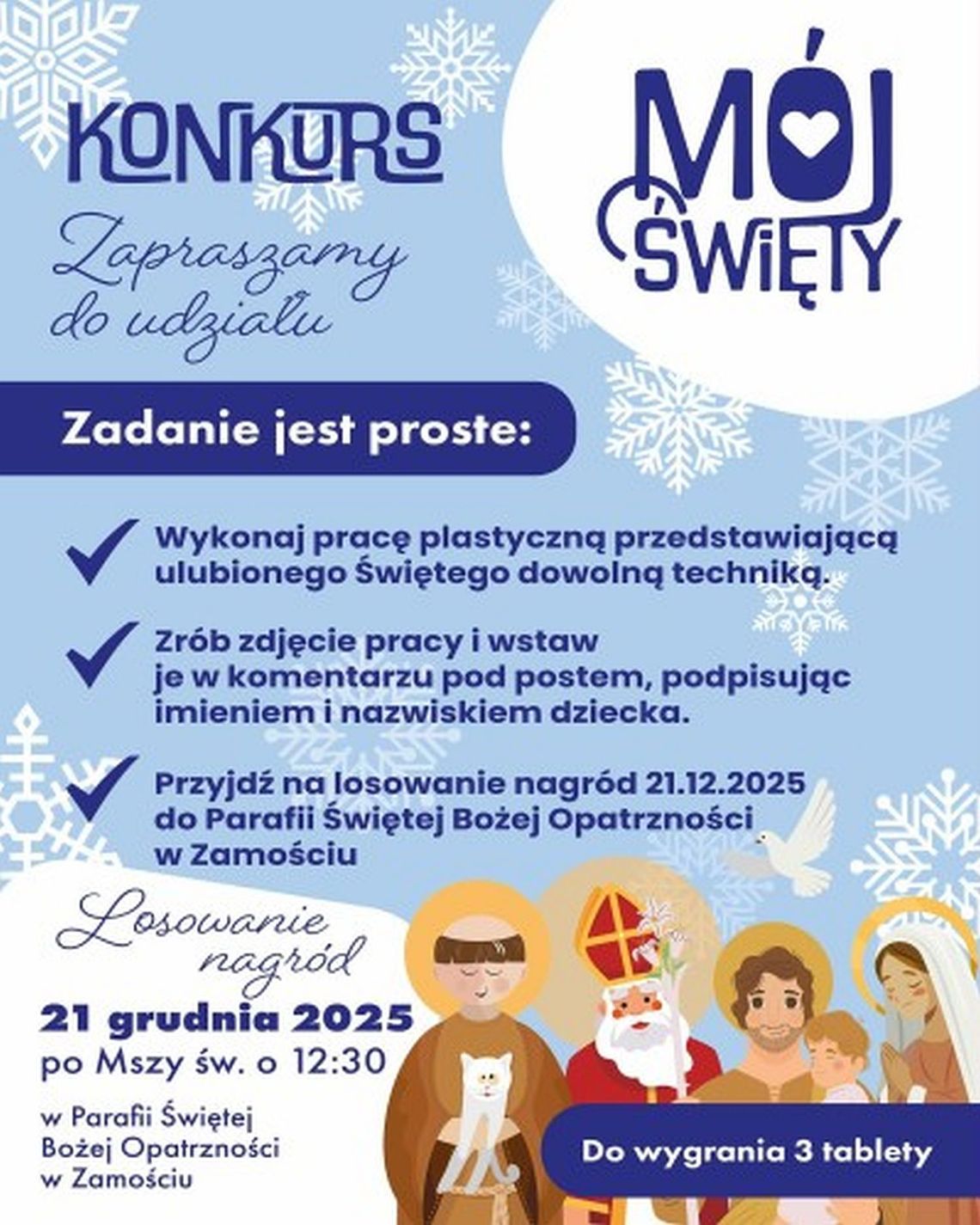 Konkurs plastyczny „Mój Święty”