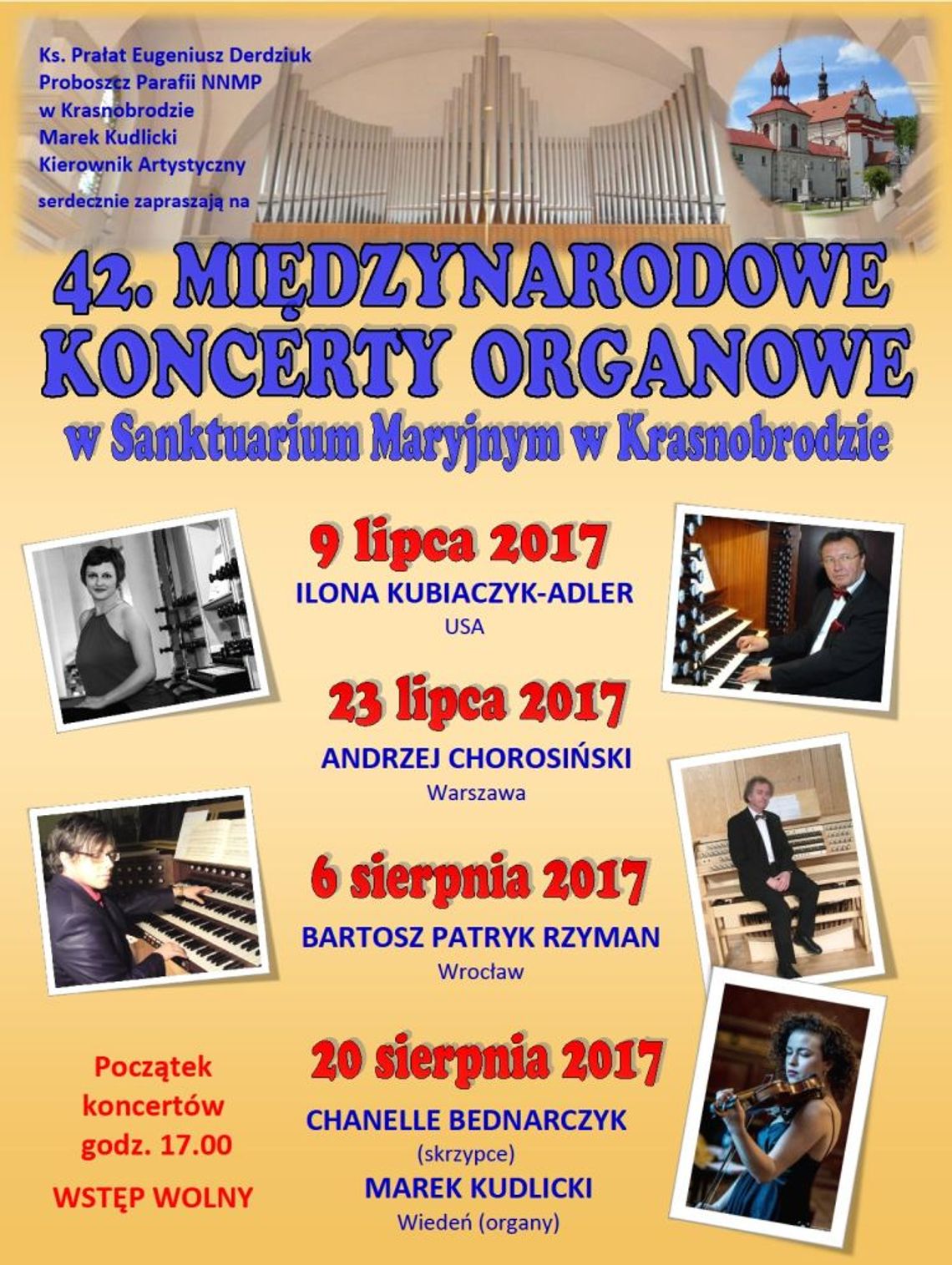 Krasnobród zaprasza na koncerty organowe