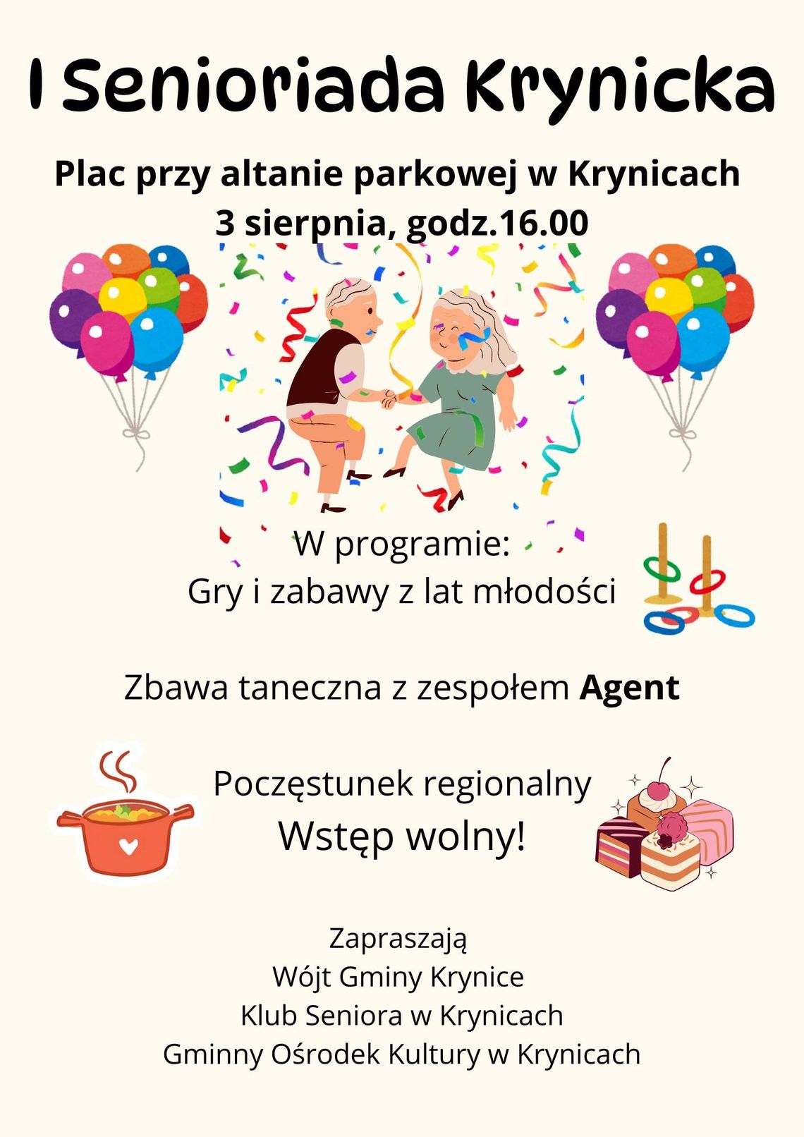 Krynice zapraszają na Senioriadę