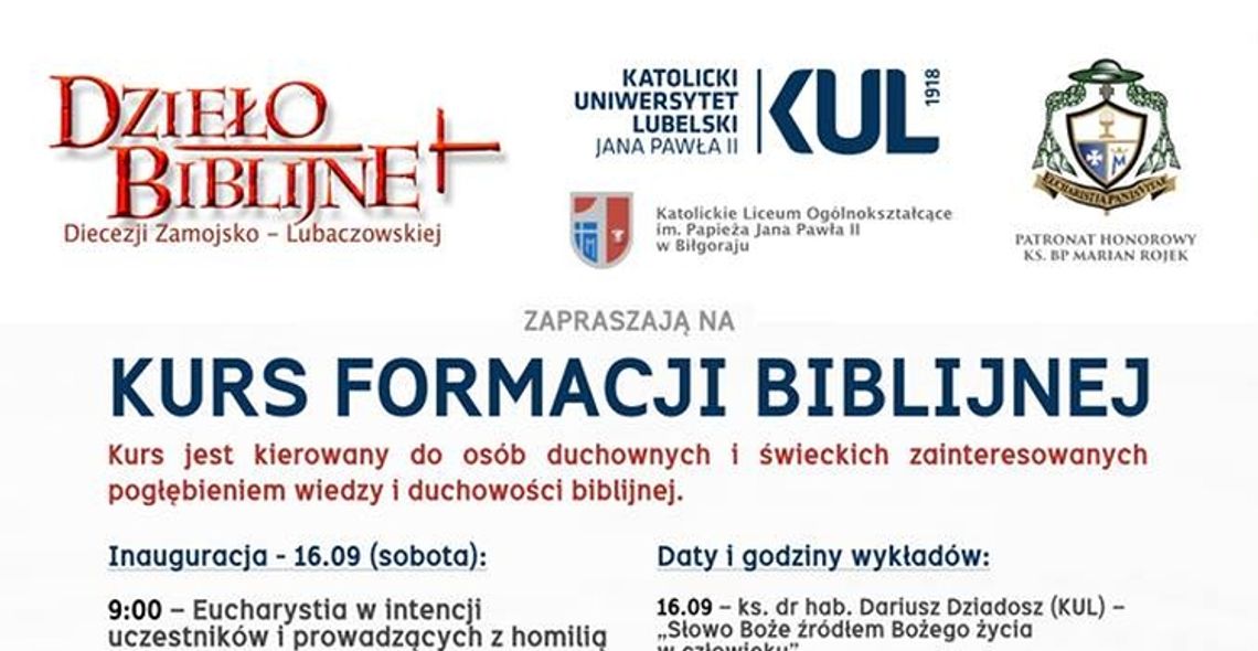 Kurs Formacji Biblijnej