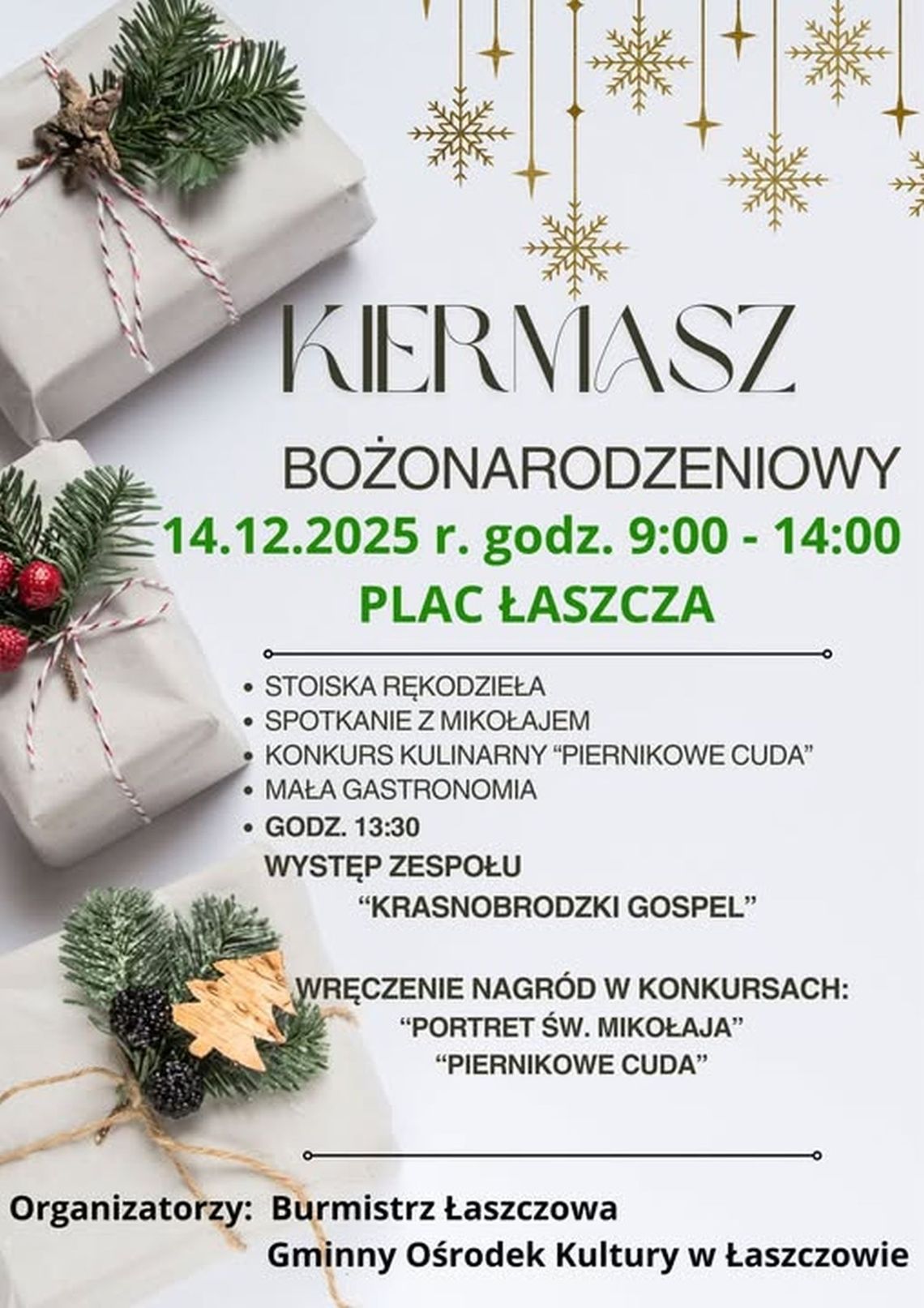 Łaszczów. Kiermasz bożonarodzeniowy Łaszczów. Kiermasz bożonarodzeniowy