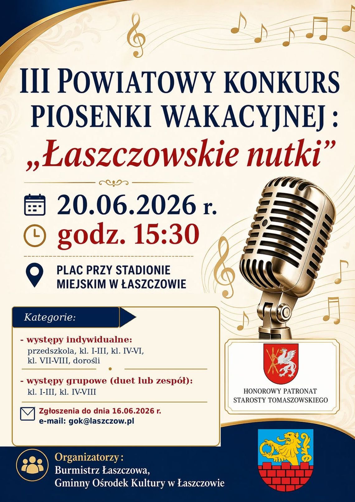 Łaszczowskie nutki - konkurs Łaszczowskie nutki - konkurs