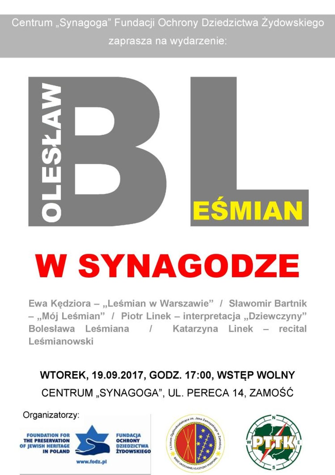 Leśmian w Synagodze 