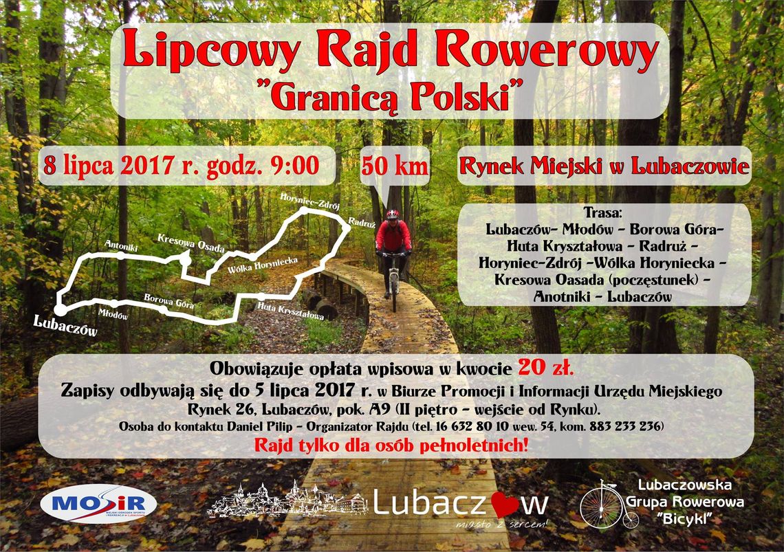 Lipcowy Rajd Rowerowy „Granicą Polski”