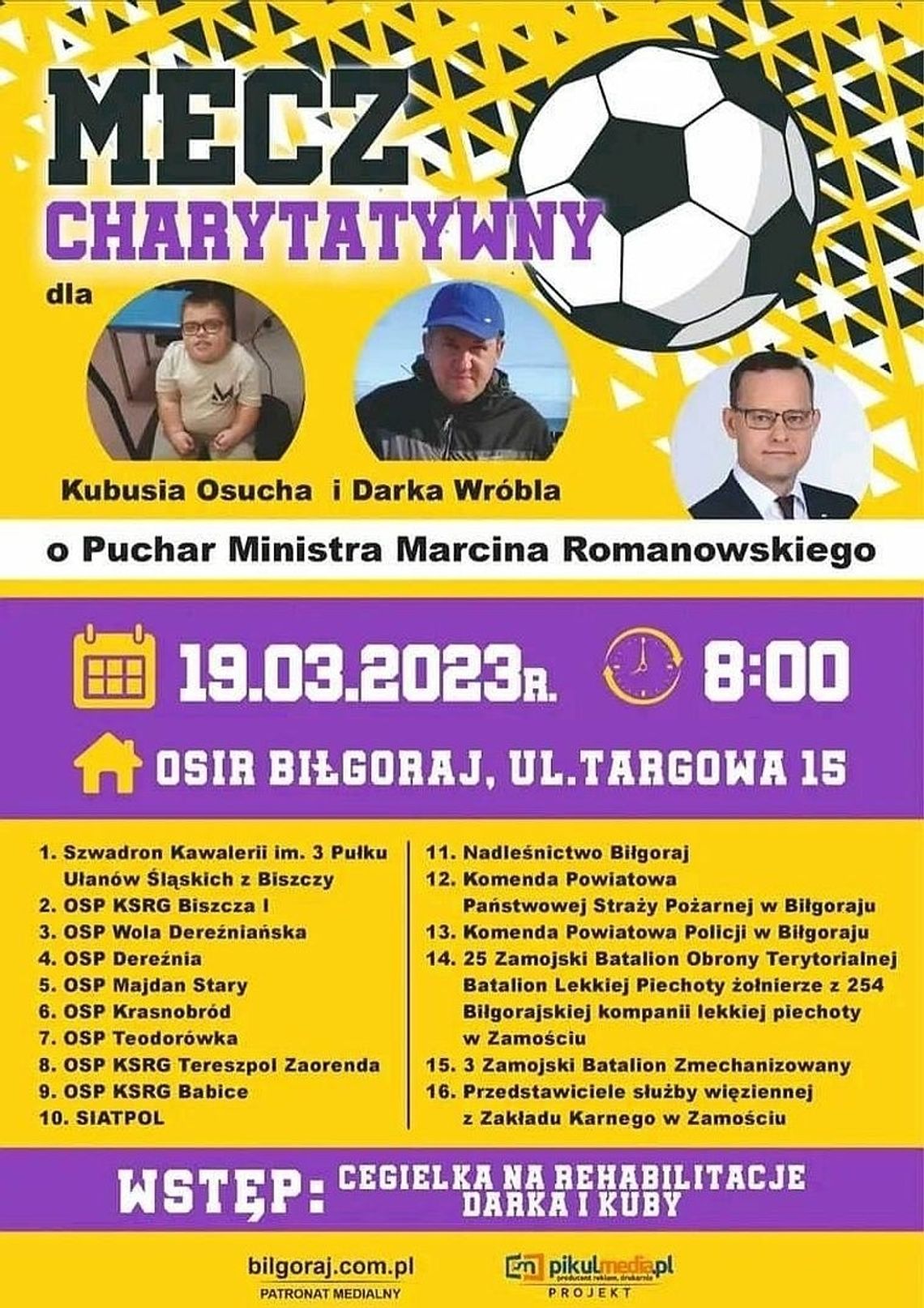 Mecz Charytatywny o Puchar Ministra Marcina Romanowskiego