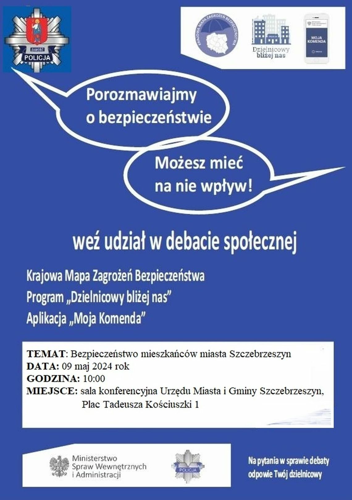 Mieszkańców Szczebrzeszyna zapraszamy na debatę społeczną